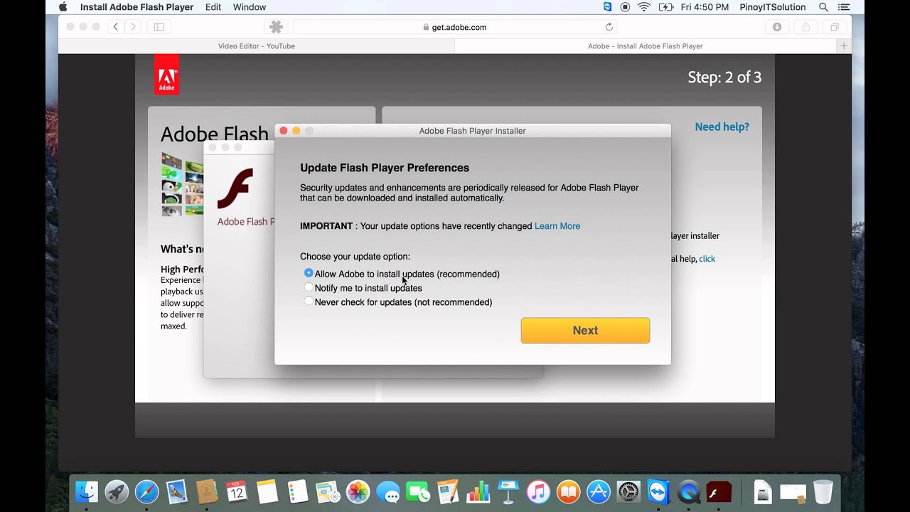 Download adobe flash player for mac os x